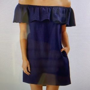 Tommy Bahama off the shoulder linen dress